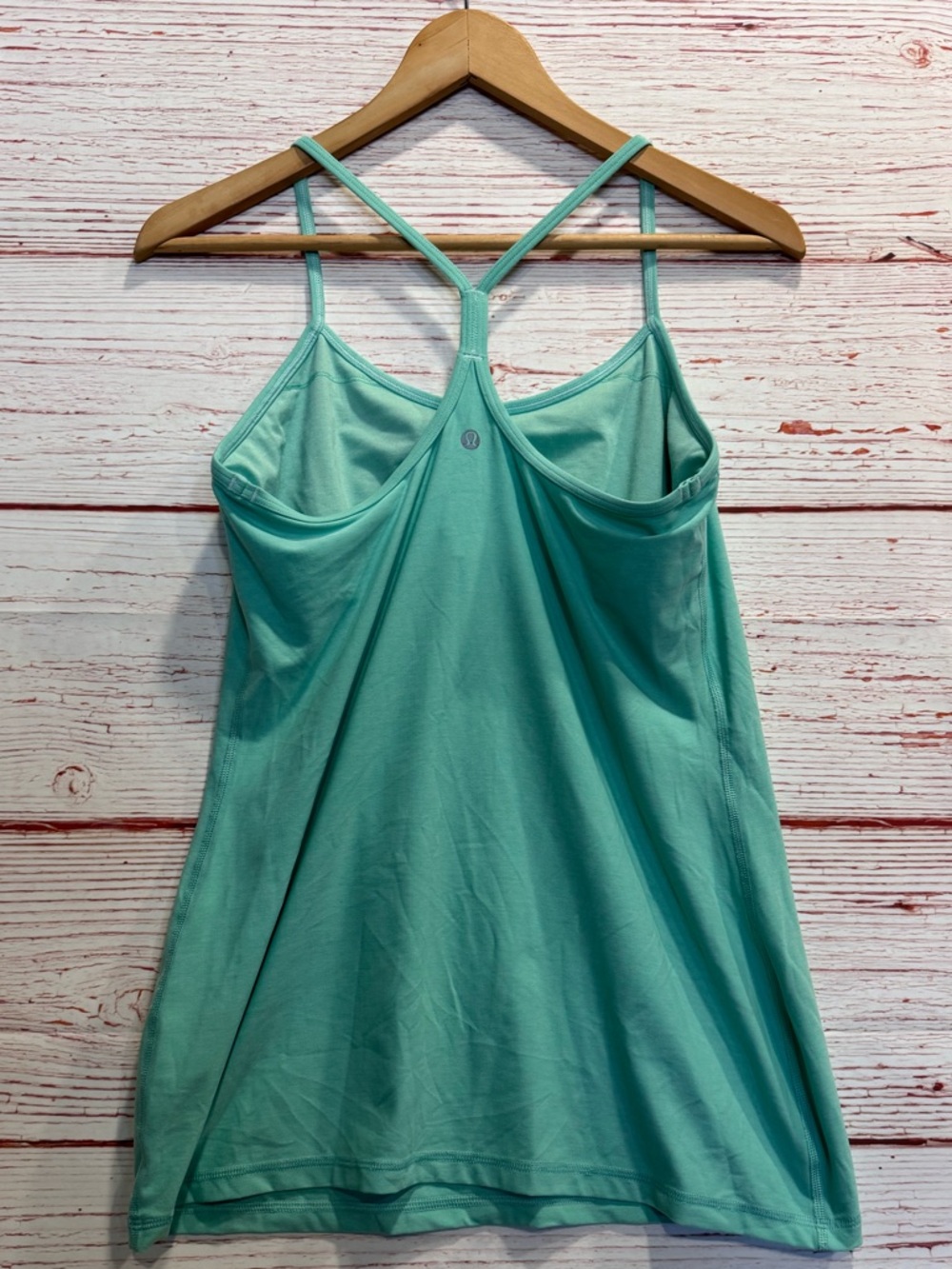 Lululemon Power Y Tank Luon in Heathered Menthol Sz 10 - Picture 6 of 10
